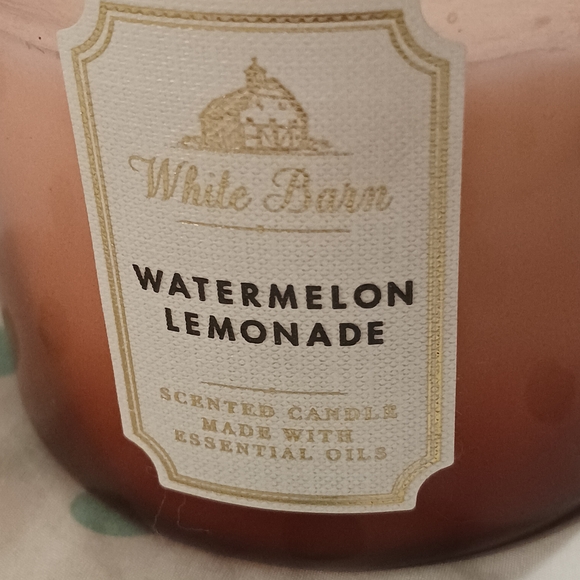 White Barn Watermelon Lemonade Scented Candle - Pink - Picture 3 of 6